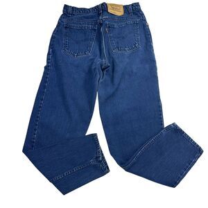 VTG Levis 15951 Orange tab Womens Relaxed‎ Fit Jeans Sz 12 Blue Denim USA
